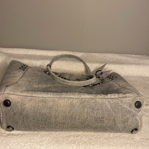 SOLD OUT Balmain 1945 Soft Tote Denim Shoulder Handbag (18.5" x 12") - Picture 10 of 11